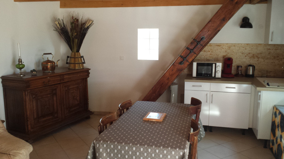 Le rez de chaussée du gite Le castel